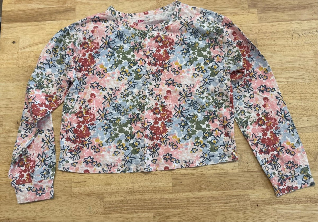 Epic Threads Floral Crop Top – Youth L | Long Sleeve - Nest and Sprout - Consignment