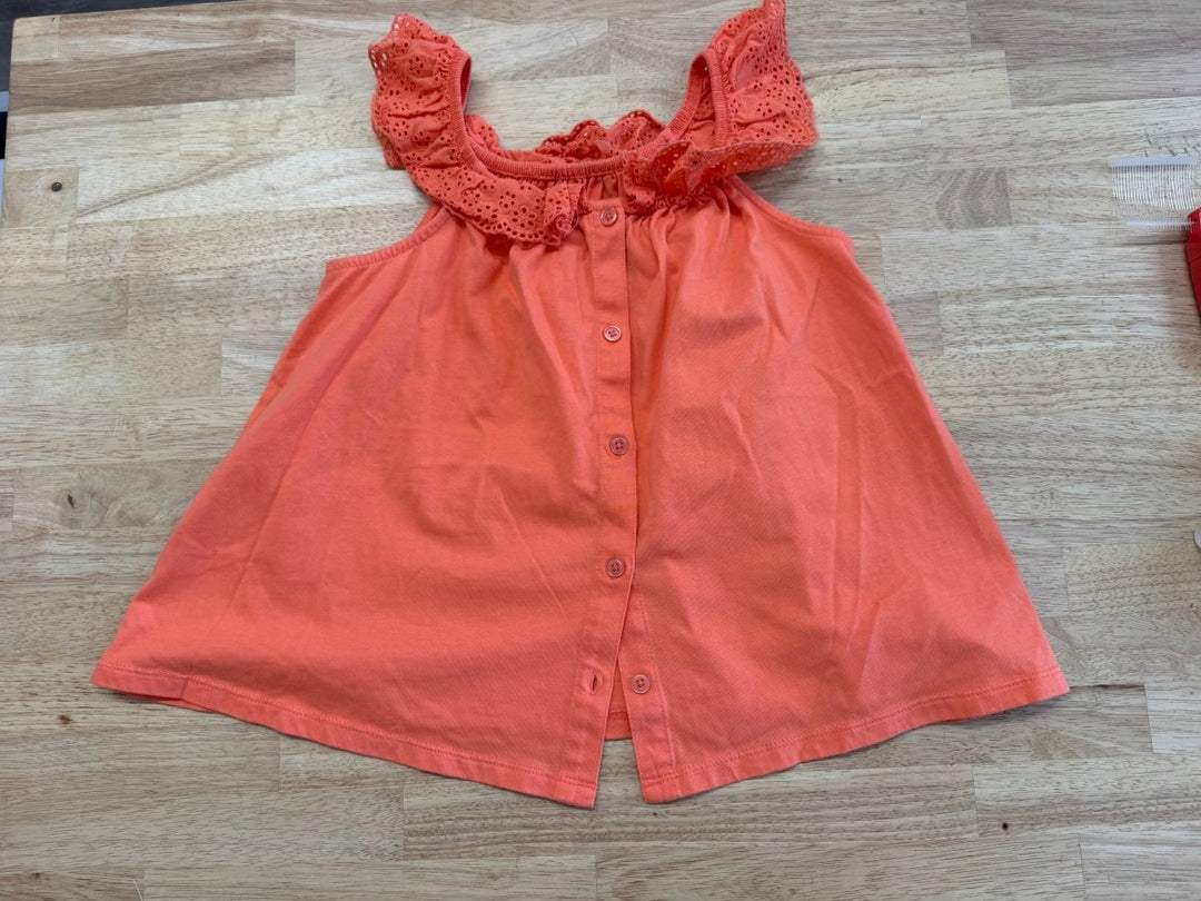 Sigrid Olsen Tank Top – Size 10/12 | Orange Button - Up - Nest and Sprout - Consignment