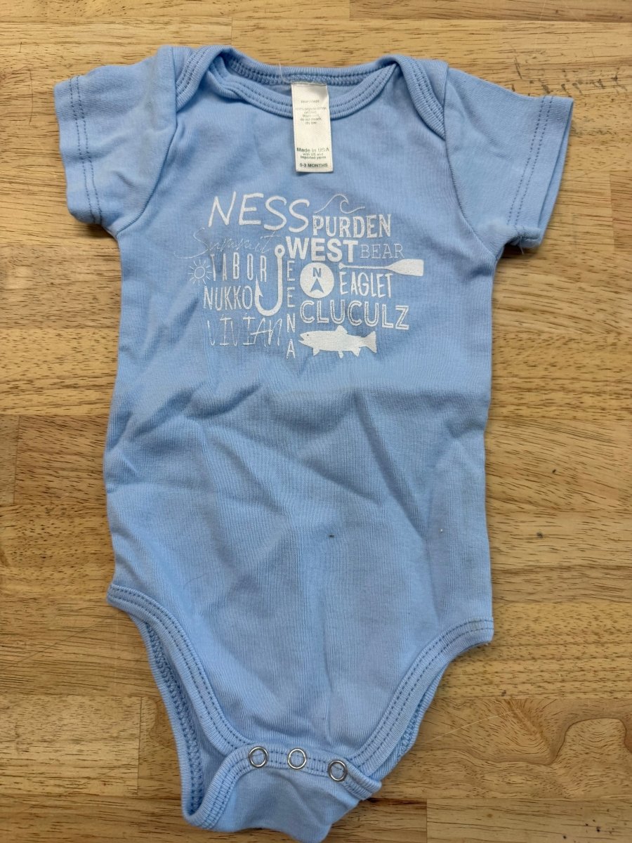Prince George Lake Bodysuit – 0–3M | Light Blue - Nest and Sprout - Consignment
