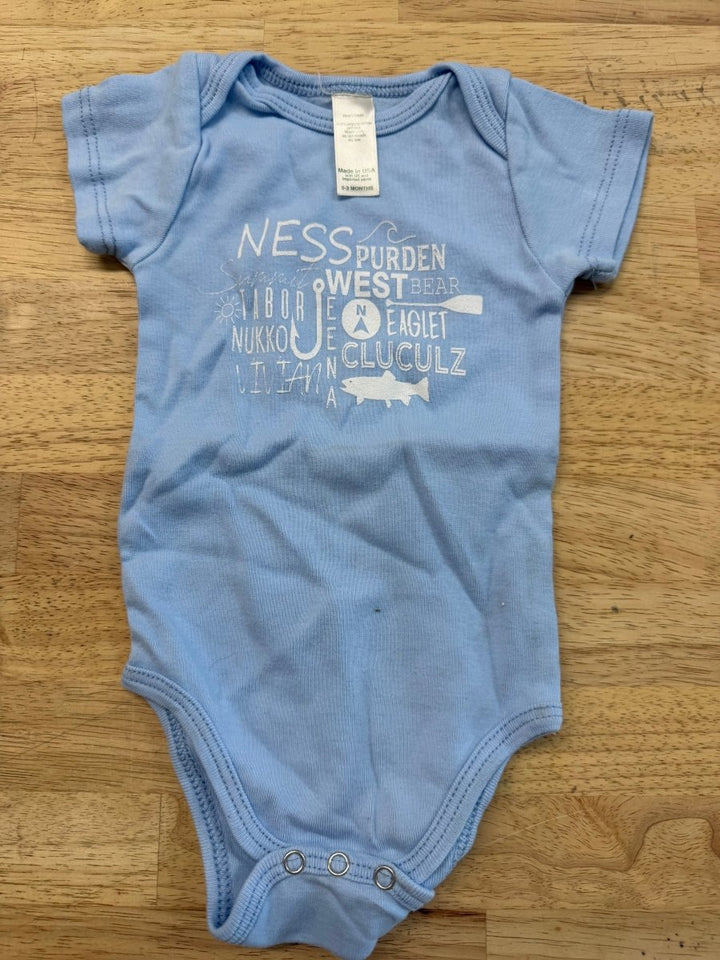 Prince George Lake Bodysuit – 0–3M | Light Blue - Nest and Sprout - Consignment