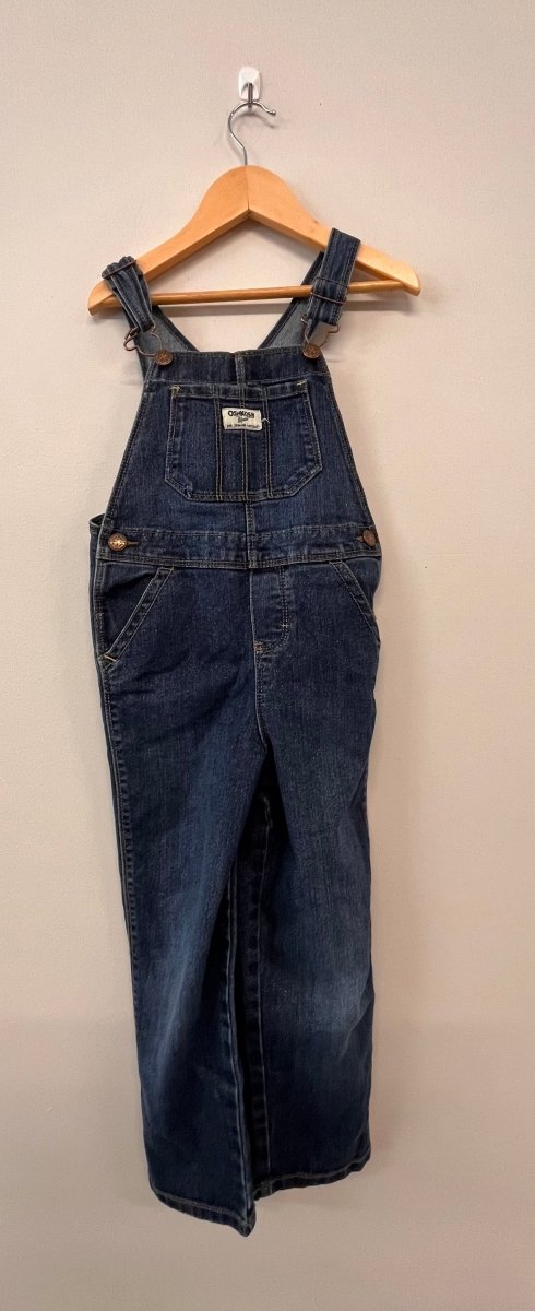 OshKosh Size 5 Overalls – Glitter Detail - Nest and Sprout-Consignment