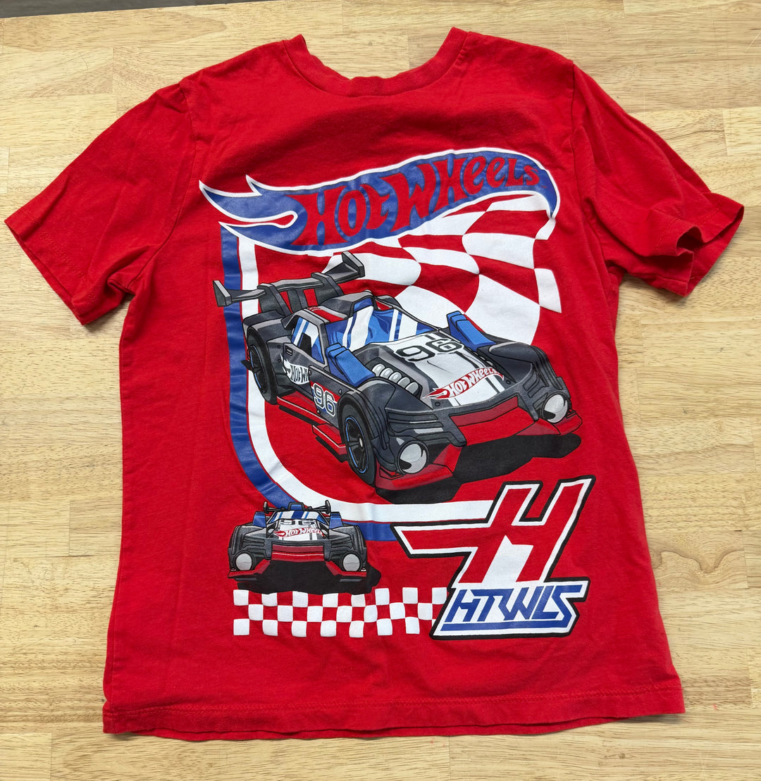 Hot Wheels T-Shirt – Est. 8–10Y | Red with Graphic