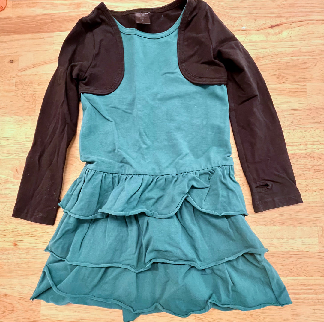 Peekaboo Beans Size 4 Holiday Dress – Emerald Green
