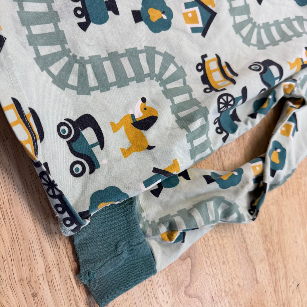 Maxomorra Long Sleeve Shirt – 7/8Y | Train Print play