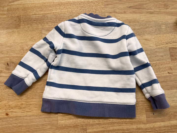 Country Road 6–12 Month Sweatshirt – Blue Stripes