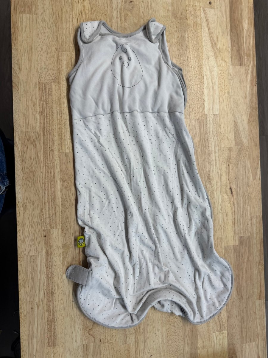 Nested Bean Sleep Sack – Large 12–18M | Grey & White - Nest and Sprout - Consignment