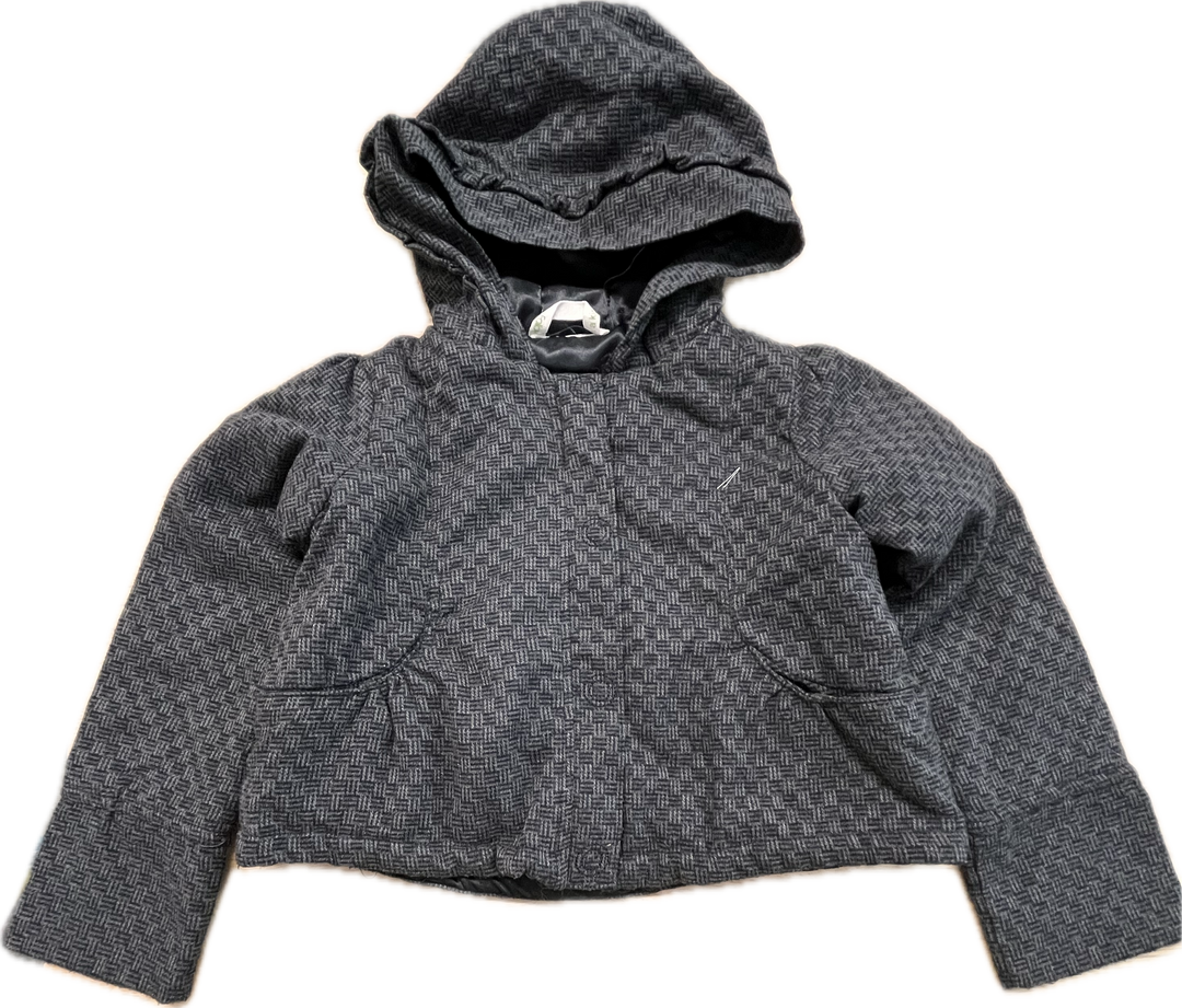 Peekaboo Beans Size 4 Jacket – Black & Grey Herringbone