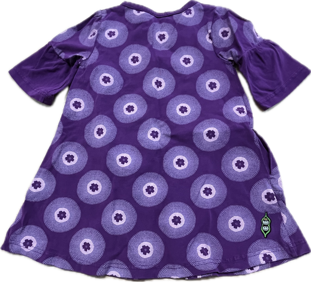 Peekaboo Beans Size 3 A-Line Dress – Purple Graphic
