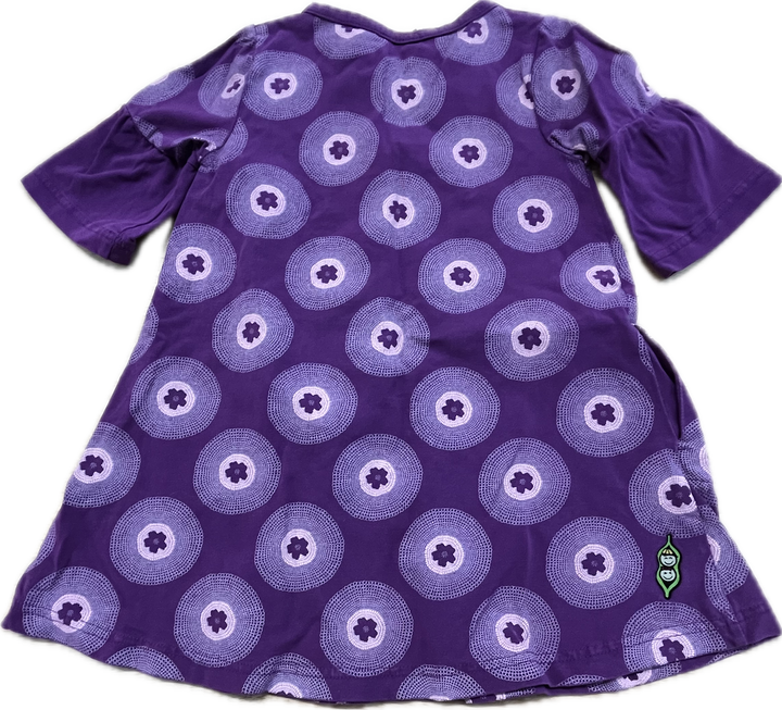 Peekaboo Beans Size 3 A-Line Dress – Purple Graphic
