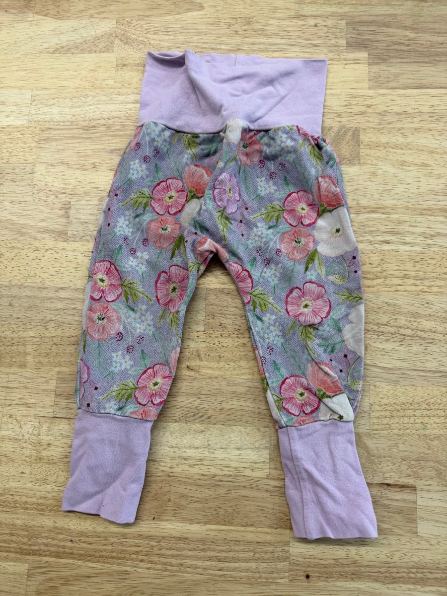 Gro by Zoe Harem Pants – 3–12M | Light Purple Floral - Nest and Sprout - Consignment