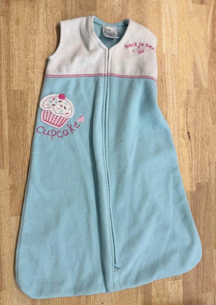 Halo Sleep Sack – S (0–6M) | Light Blue Cupcake Fleece - Nest and Sprout - Consignment