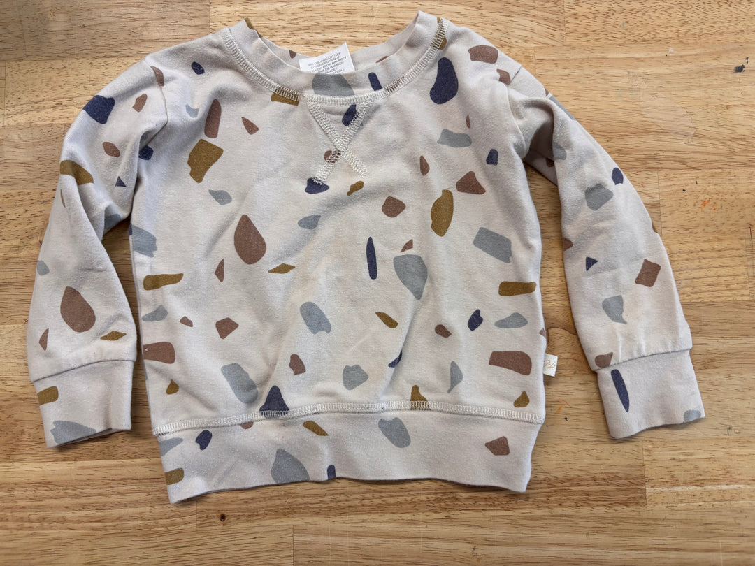 Jax & Lennon Shirt – 0-6M Stone Pebble Print