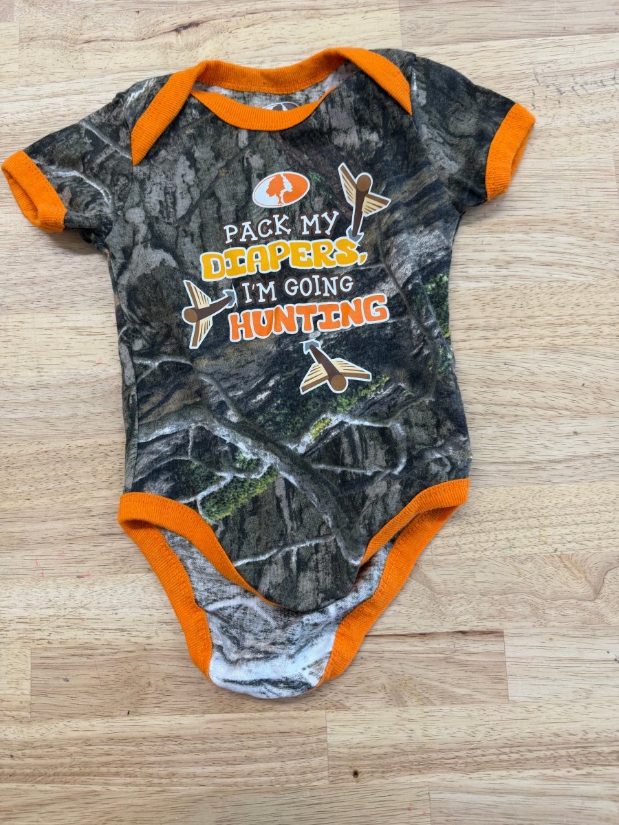 Mossy Oak Bodysuit – 3–6M | Pack My Diapers Camo - Nest and Sprout - Consignment