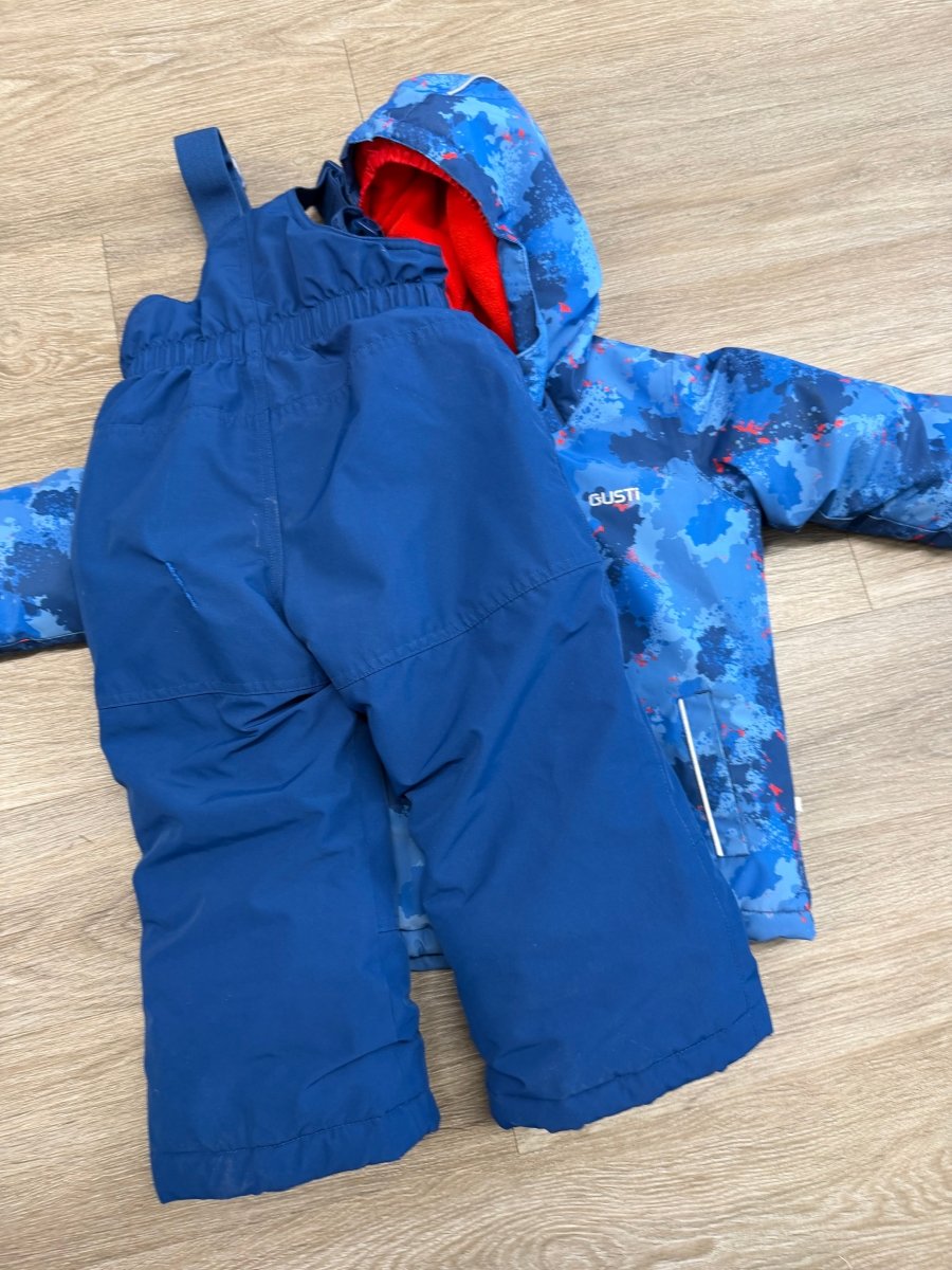 Gusti Snowsuit – 3T | Blue Camo repaired - Nest and Sprout - Consignment