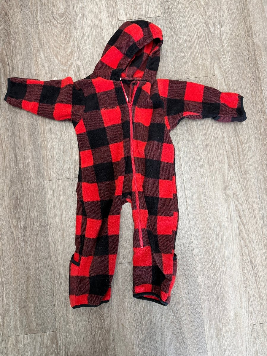 Columbia Fleece Bunting Suit – 24M | Buffalo Check - Nest and Sprout - Consignment