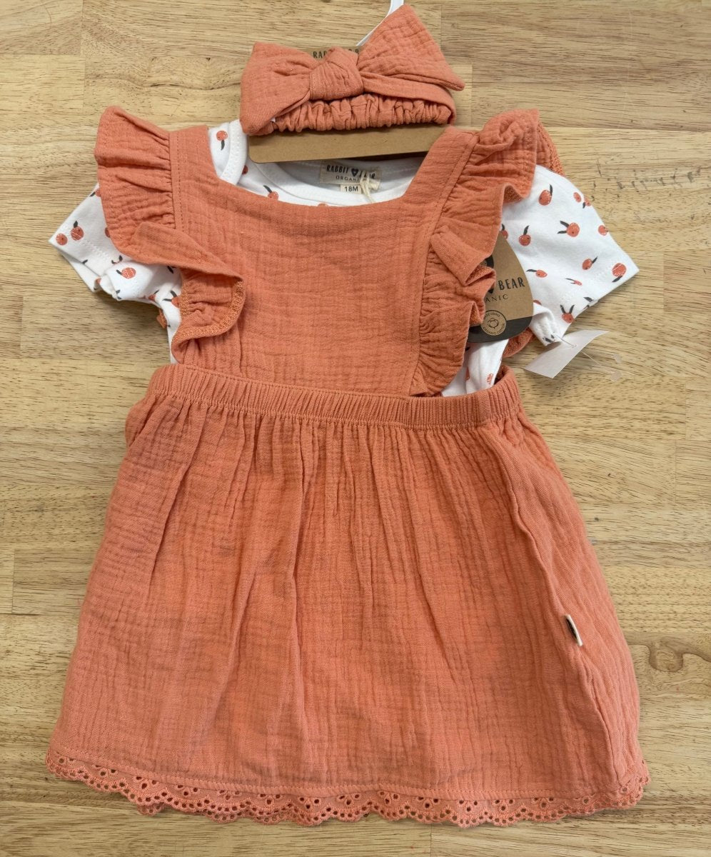 Rabbit + Bear Outfit Set – 18M | Peach Muslin