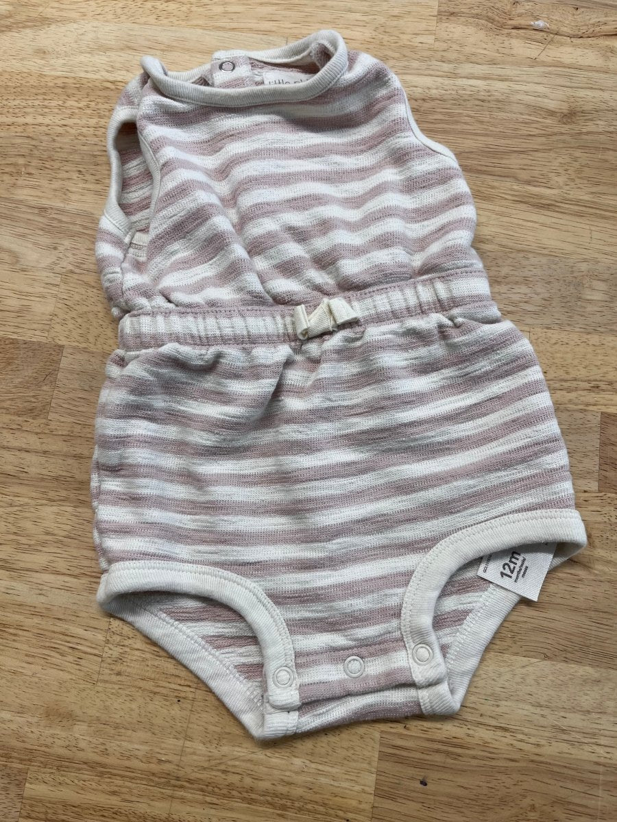 Little Planet 12M Terry Romper Set - Nest and Sprout - Consignment