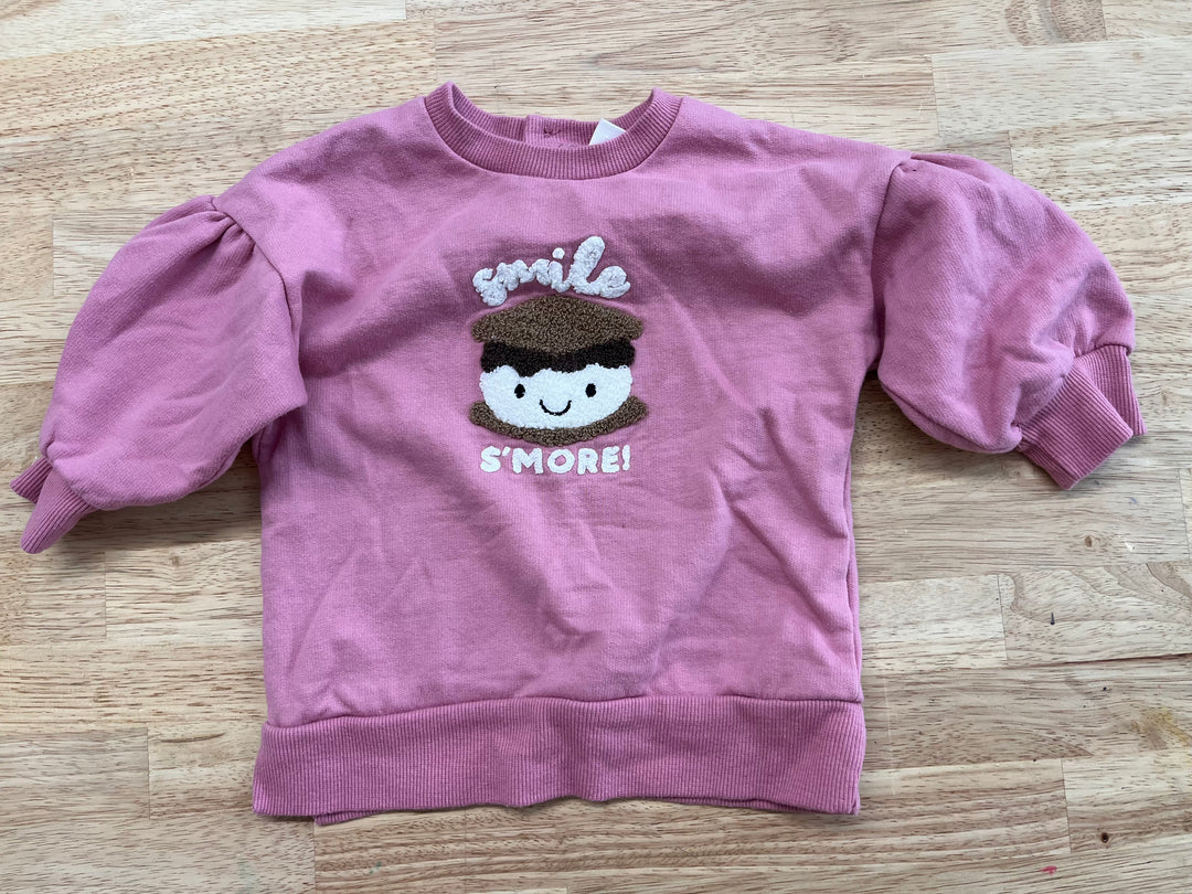 PL Baby 9M Dusty Rose S'more Sweatshirt
