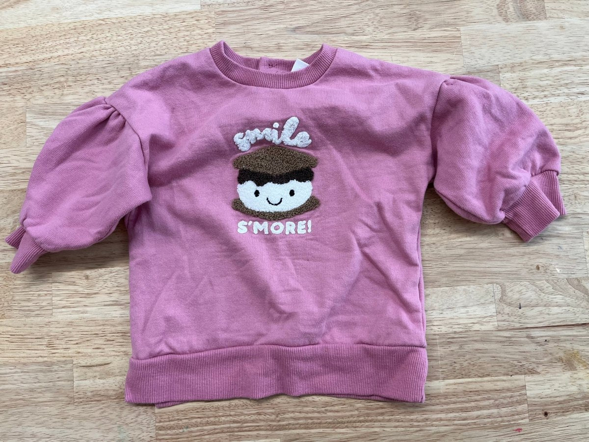 PL Baby 9M Dusty Rose S'more Sweatshirt - Nest and Sprout - Consignment