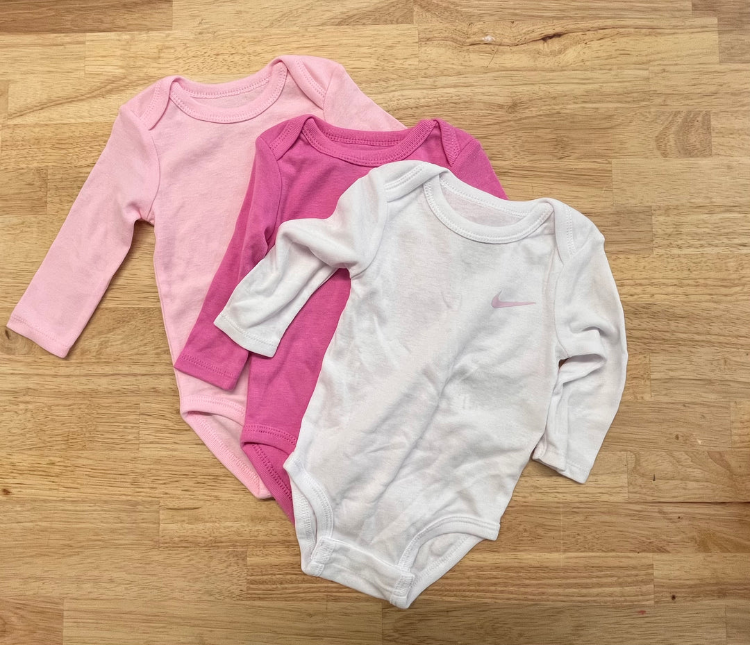 Nike 0-6M Bodysuit Set - 3 Pack