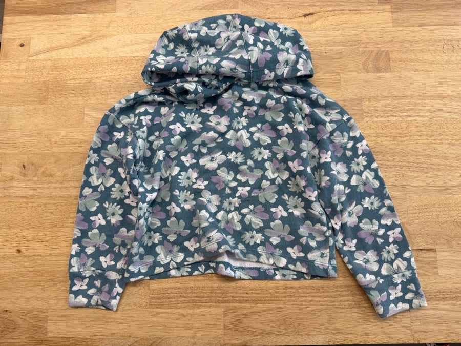 Carter's Floral Hooded Shirt – 5T | Blue All - Over Print Lightweight - Nest and Sprout - Consignment
