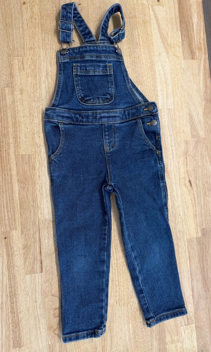 Joe Fresh Denim Overalls – 4T | Medium Wash - Nest and Sprout - Consignment