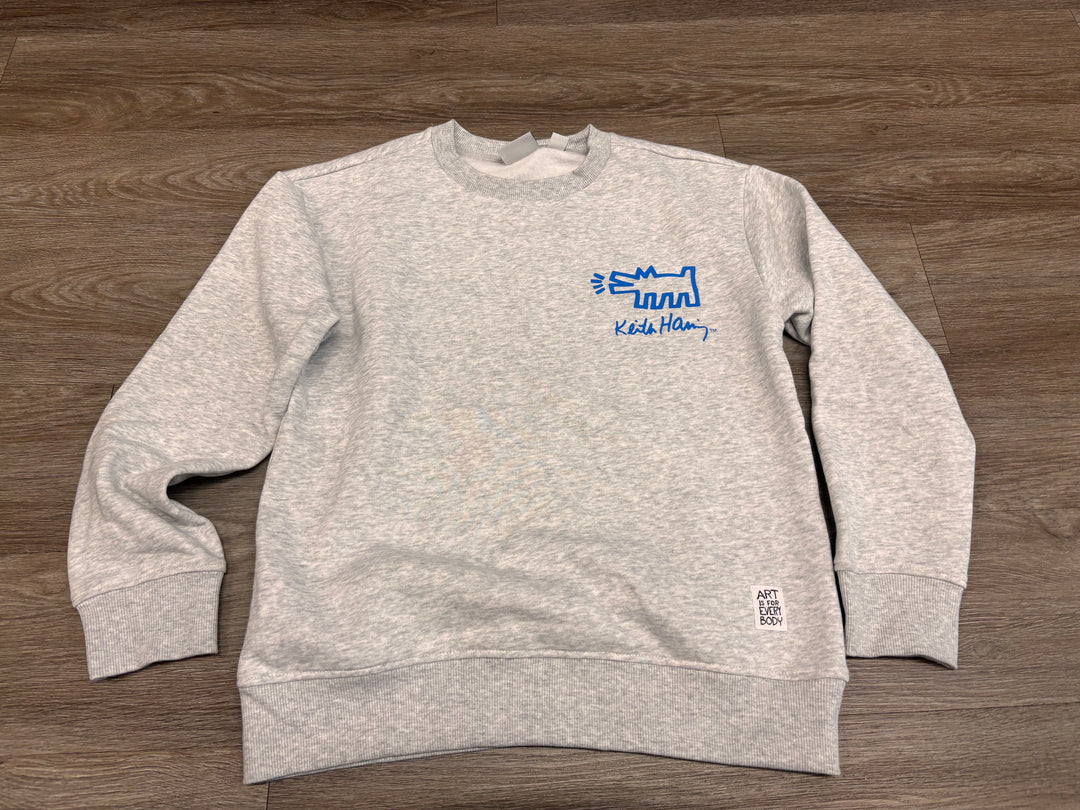 Keith Haring 14/16 Heather Grey Sweatshirt - LIKE NEW