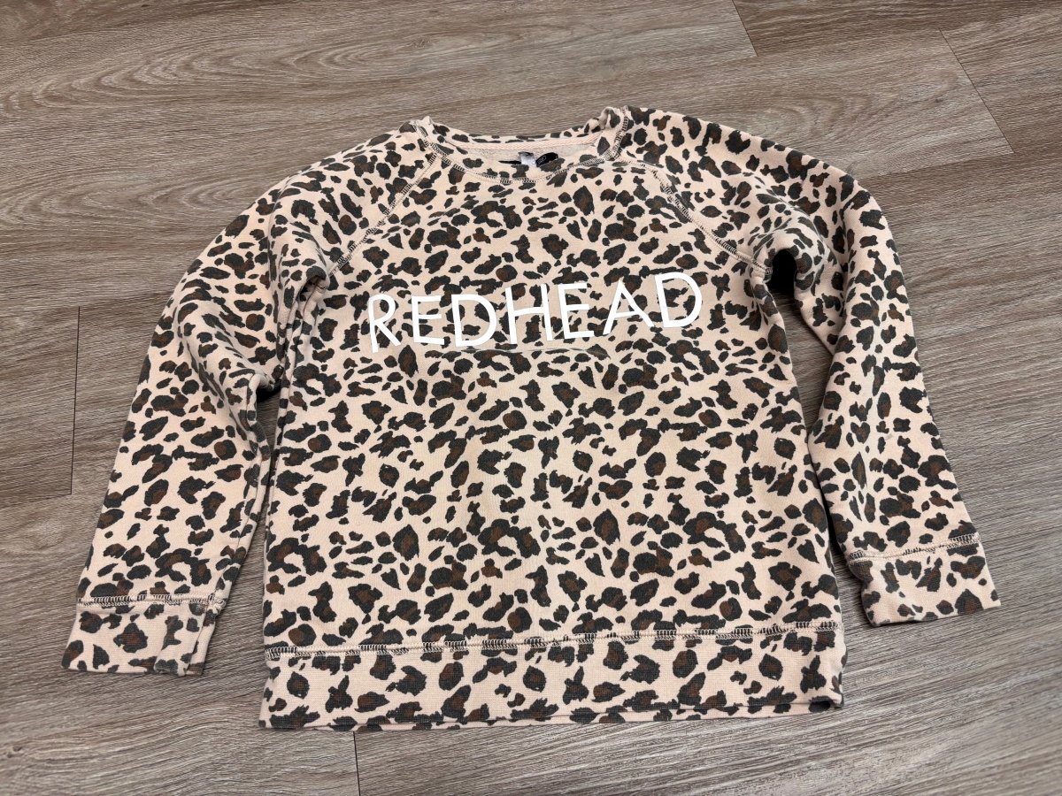 Brunette the Label 6/8Y Leopard Sweatshirt IMPERFECT - Nest and Sprout - Consignment