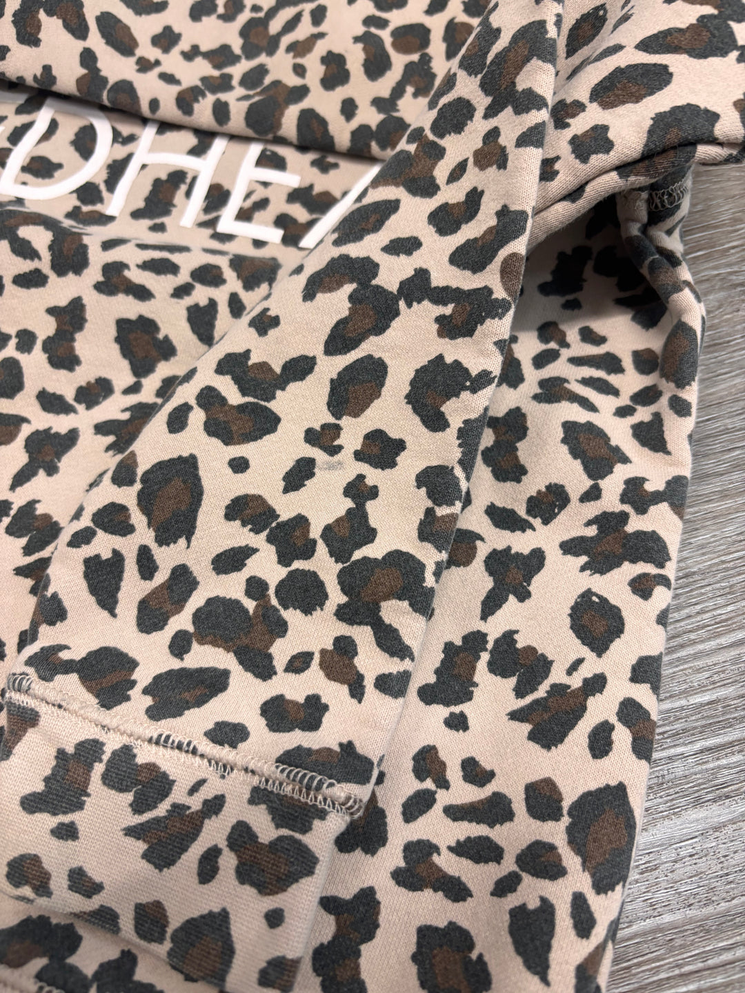 Brunette the Label 6/8Y Leopard Sweatshirt IMPERFECT