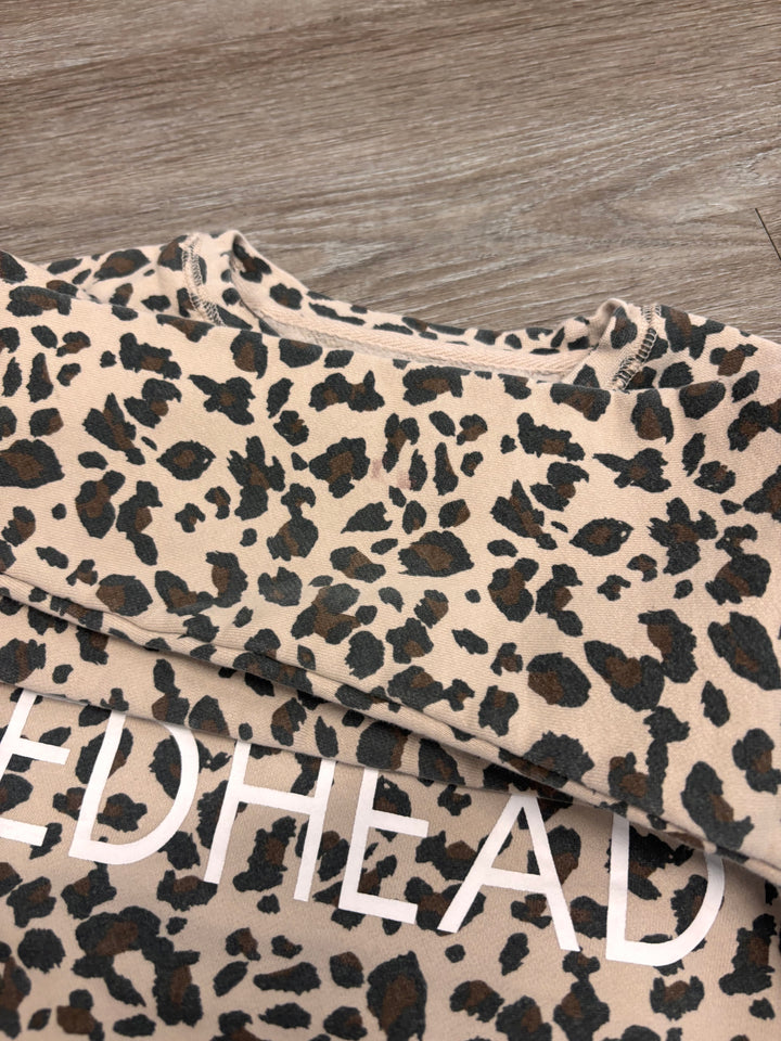 Brunette the Label 6/8Y Leopard Sweatshirt IMPERFECT