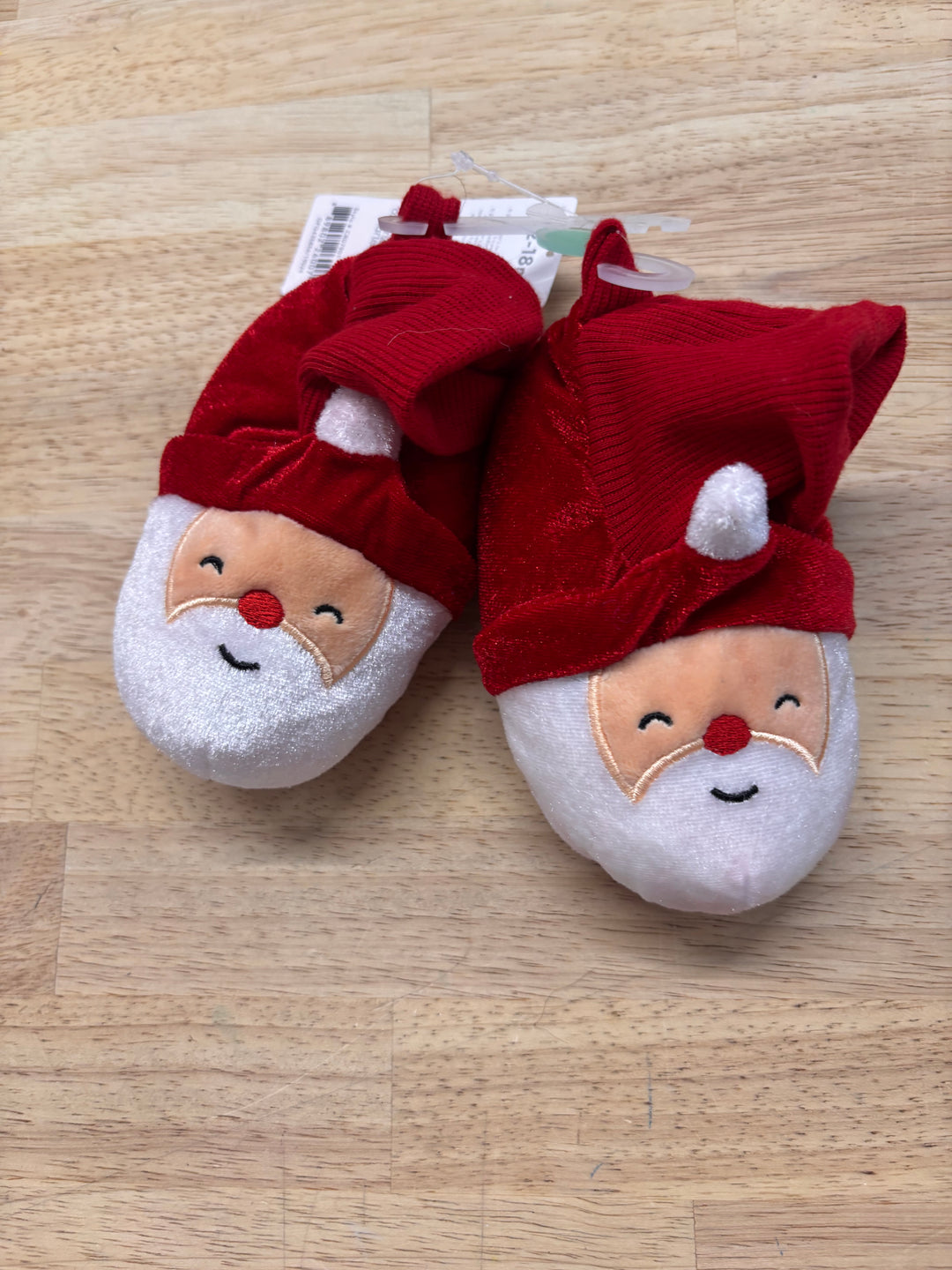 Carters 12-18M Santa Slippers