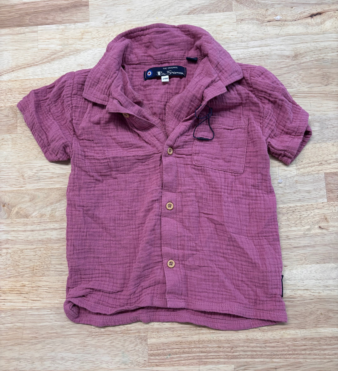 Ben Sherman 24M Waffle Shirt NWOT