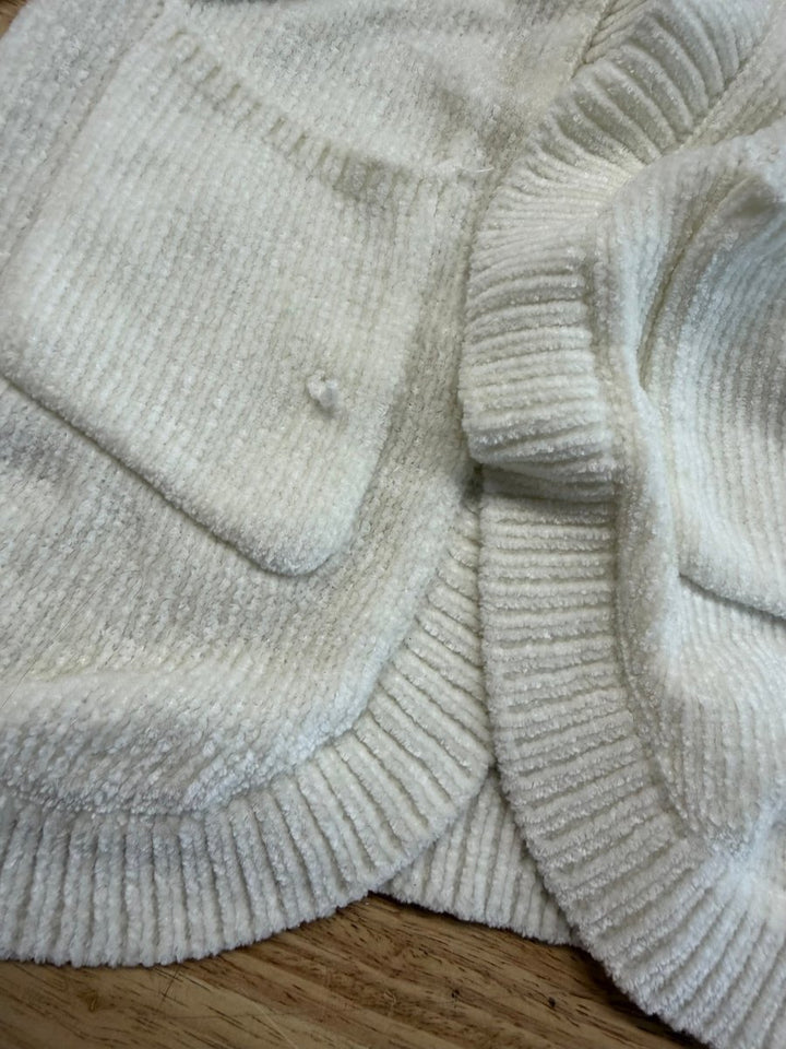 George Cardigan – Size 6 | Cream Open Knit - Nest and Sprout - Consignment
