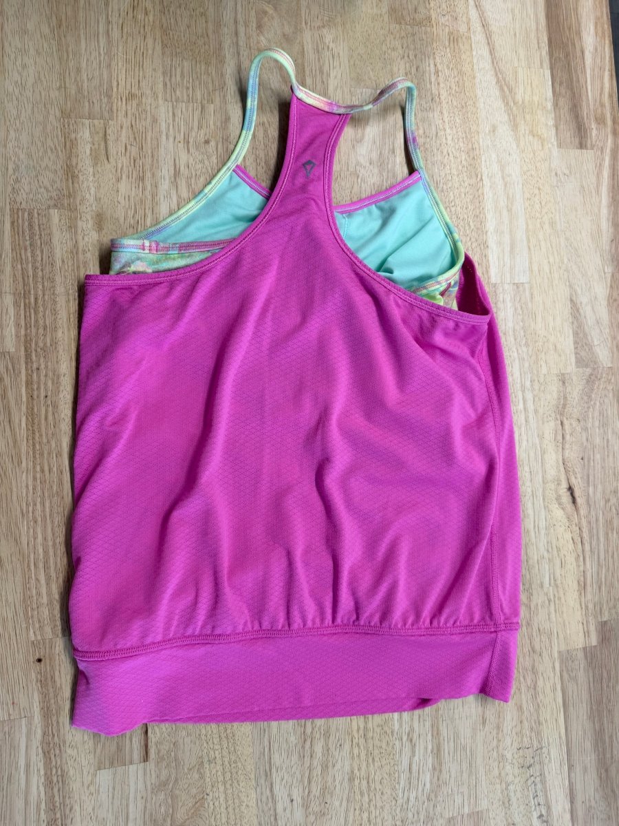 Ivivva Double Dutch Top – Size 12 | Hot Pink with Yellow - Nest and Sprout - Consignment