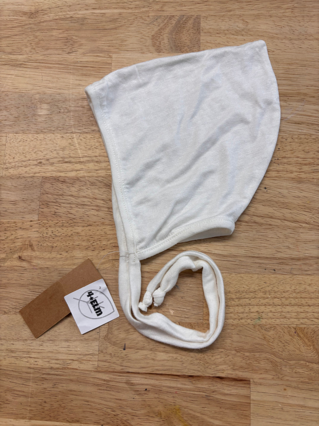 4 Elm 6-18M Cream Bonnet NTW