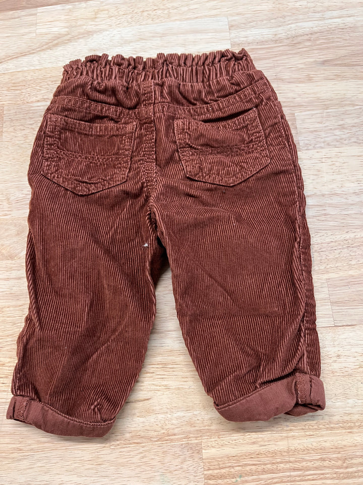Carters 6M Corduroy Pants - Dark Brown