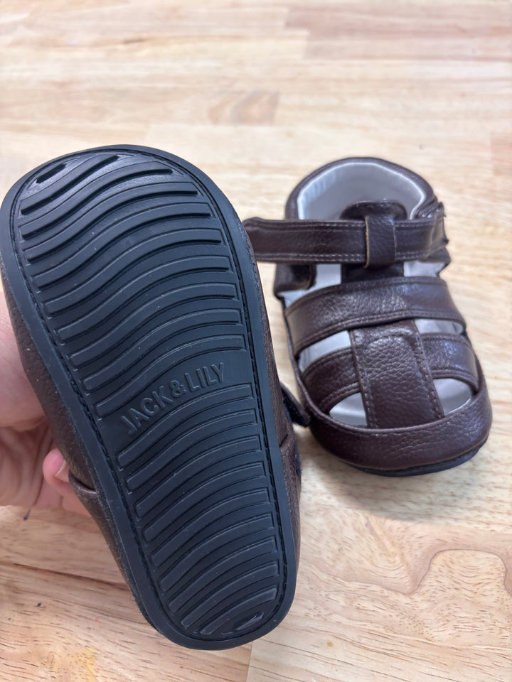 Jack & Lily 30-36M Dark Brown Sandals - NWOT