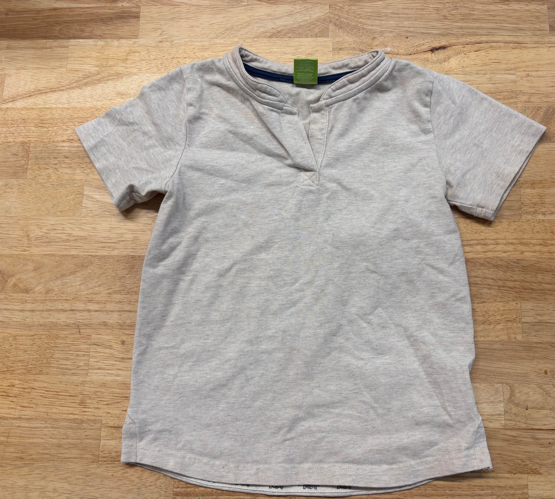 Peekaboo Beans Mockneck Top – Oatmeal – Size 5