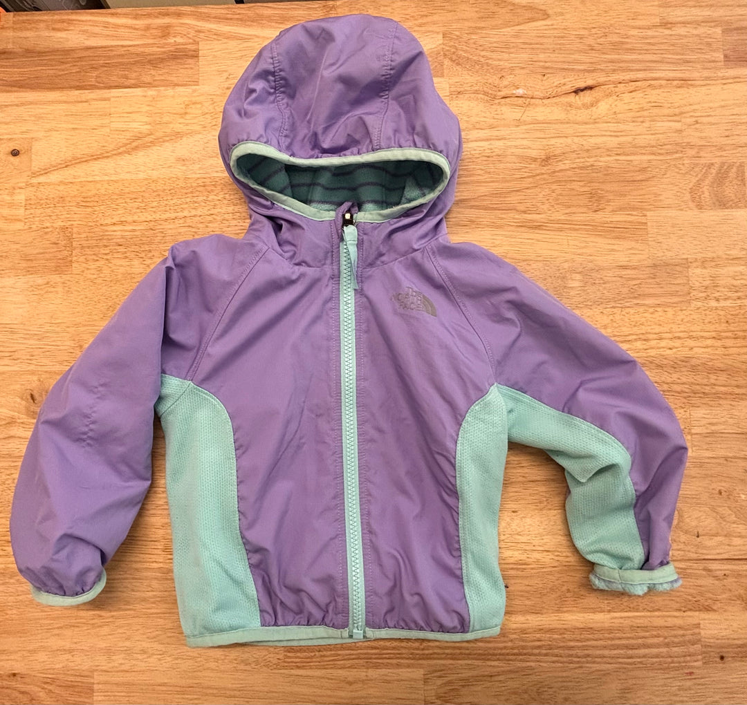 The North Face Reversible Windbreaker Jacket – Size 12–18 Months – Purple/Teal