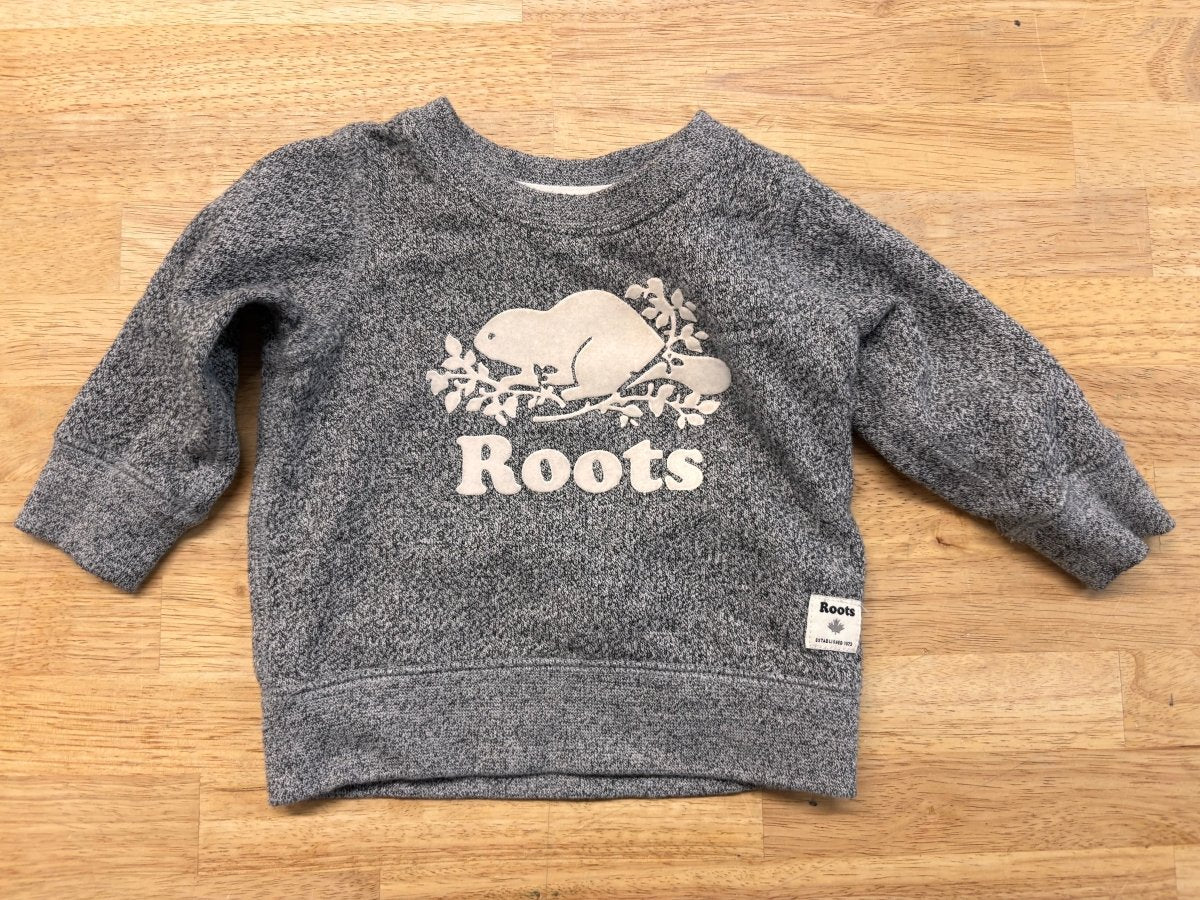 Roots Baby Sweatshirt – Size 3 - 6 Monhths - Nest and Sprout - Consignment