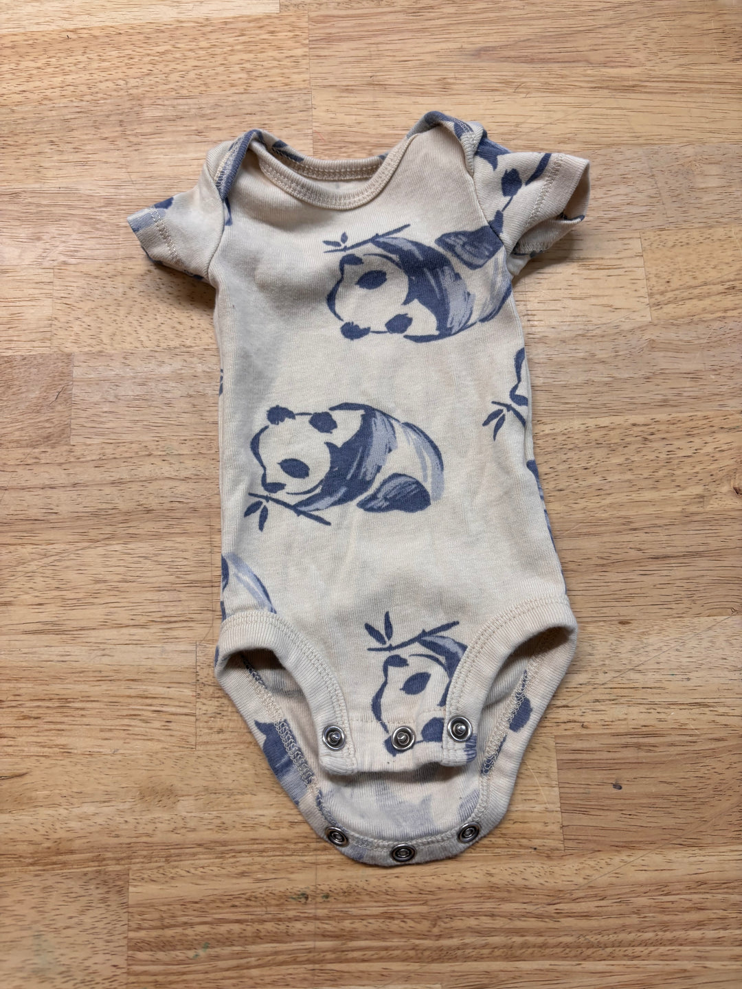 Carters Panda Bodysuit Cream – Preemie