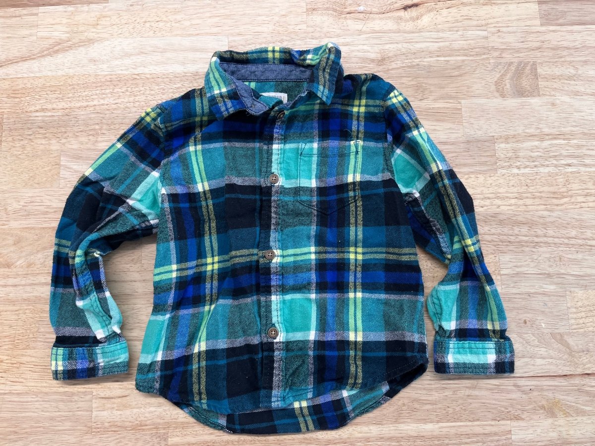 Gymboree 2T Plaid Flannel Shirt - Nest and Sprout - Consignment