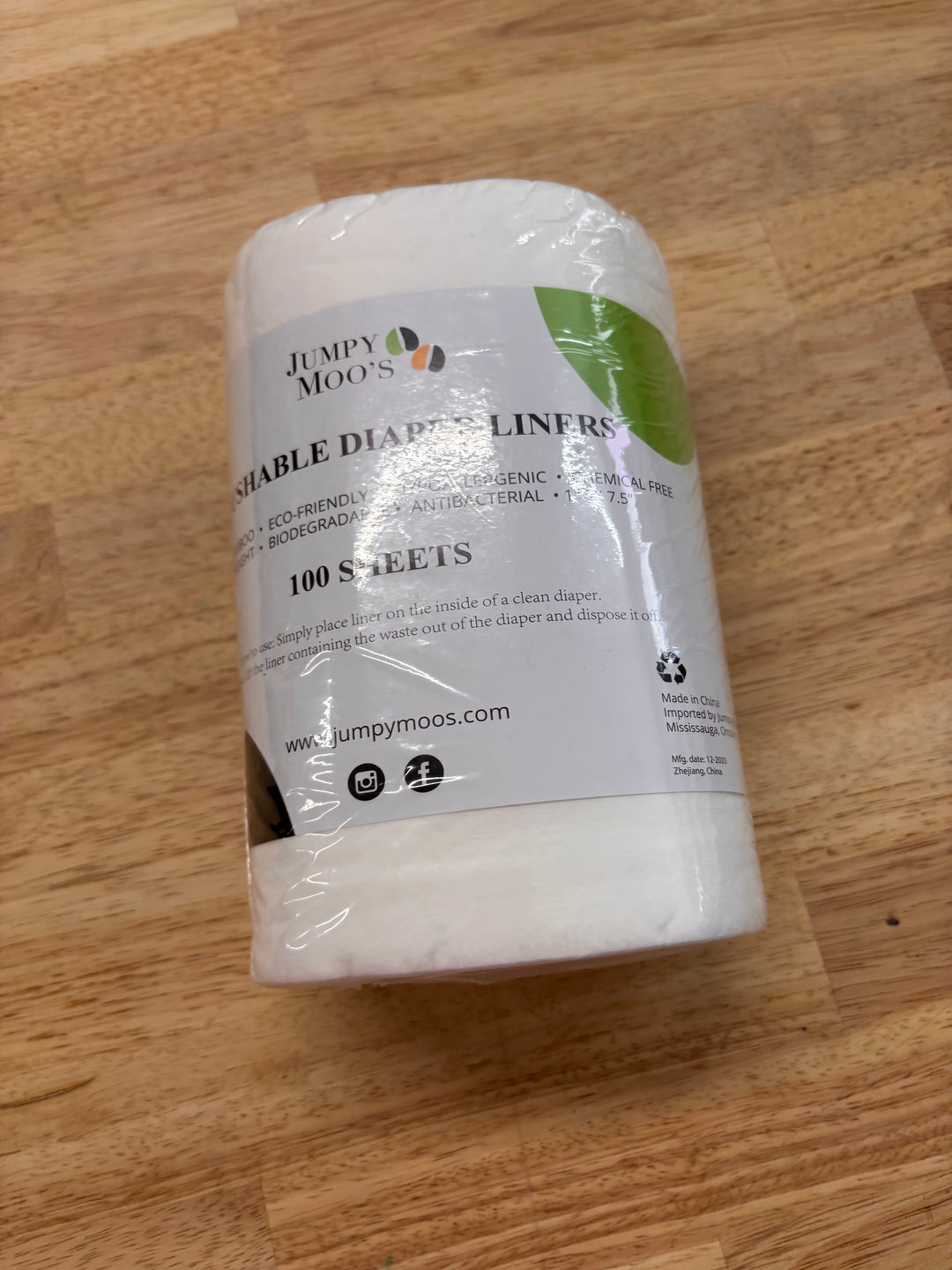 Jumpy Moos 100 Sheets Each Liners NWT