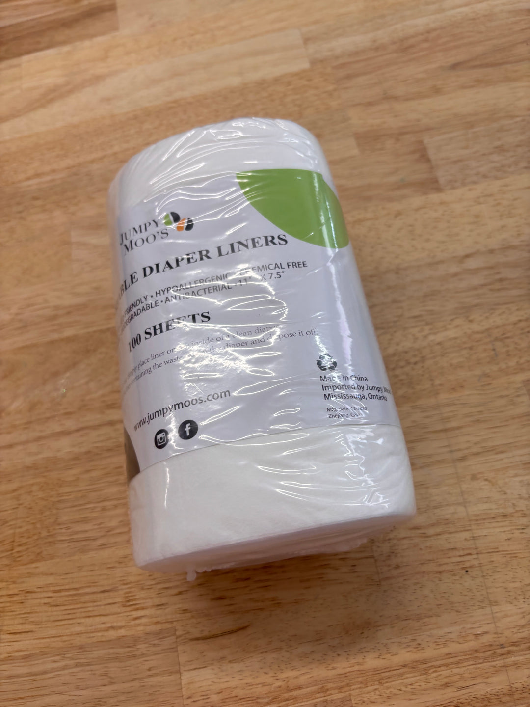 Jumpy Moos 100 Sheets Each Liners NWT