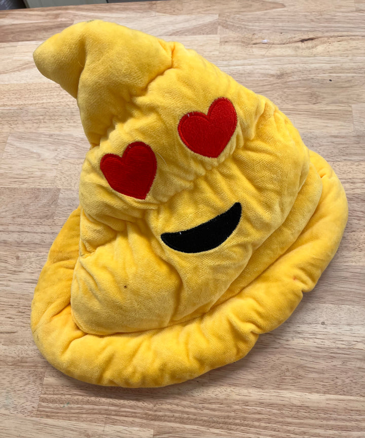 Yellow Smiley Face Poop Emoji Hat