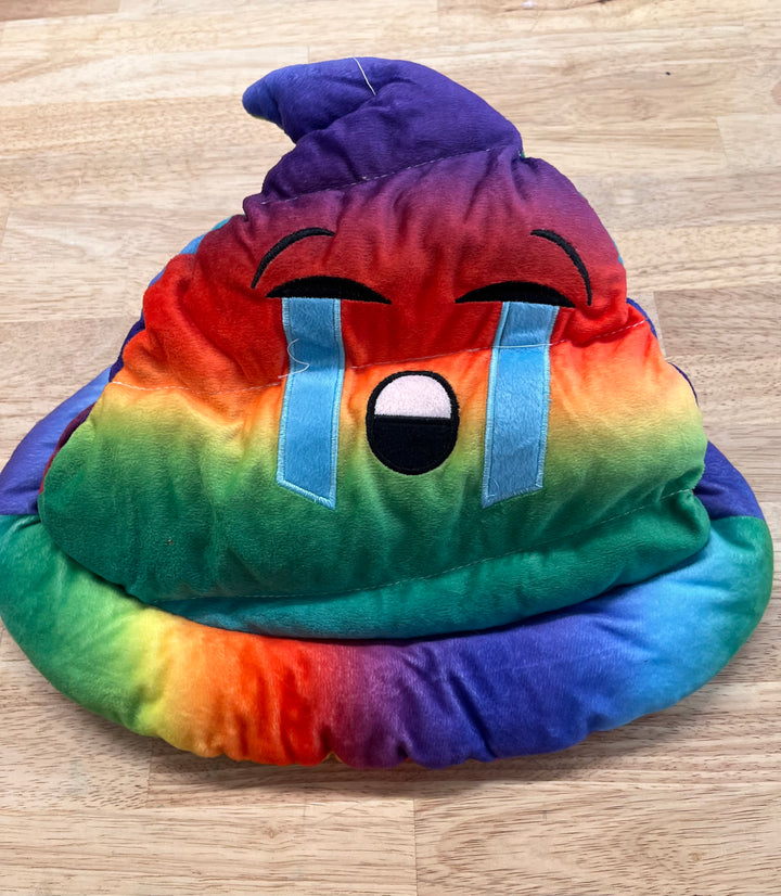 Rainbow Crying Eyes Poop Emoji Hat