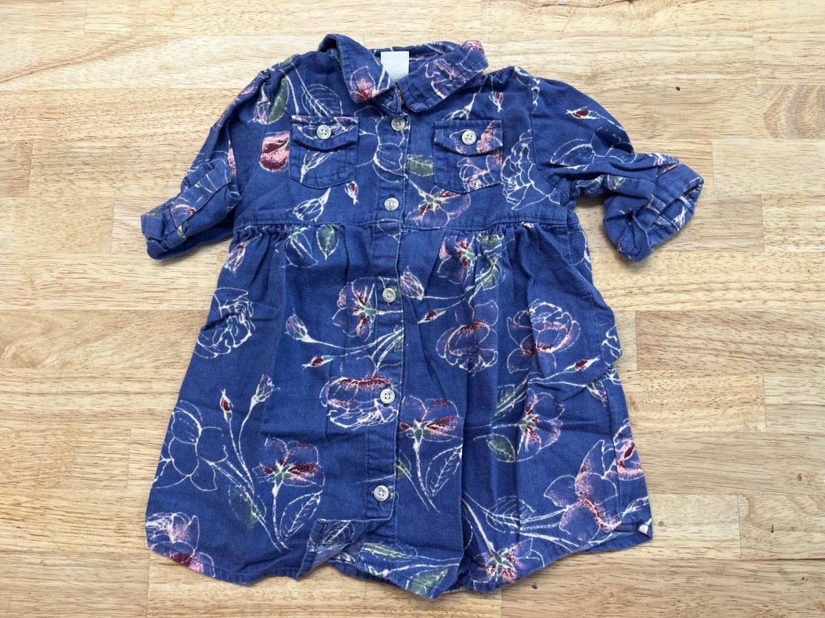 Old Navy 6 - 12M Floral Button - Up dress - Nest and Sprout - Consignment