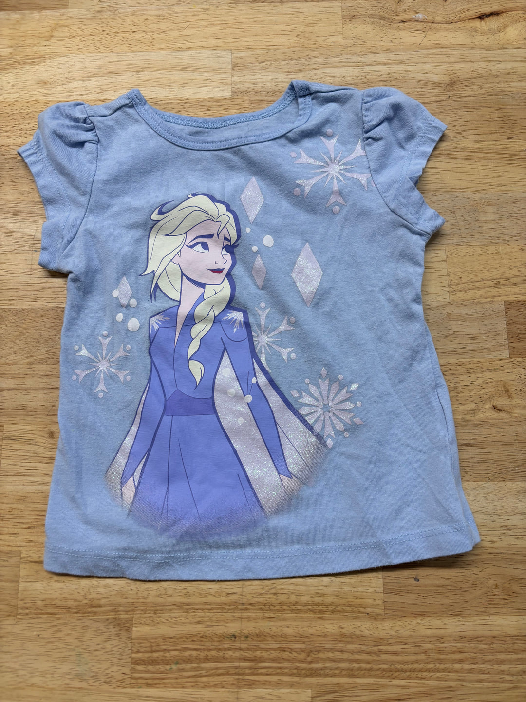 Disney Frozen Light Blue Graphic Tee 2T PLAY