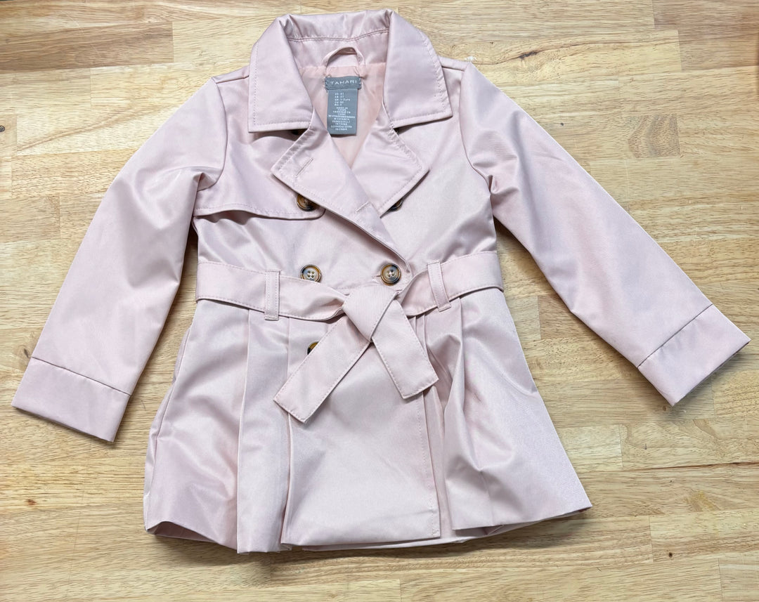 Tahari Lightweight Peacoat Dress Jacket Light Pink 2T