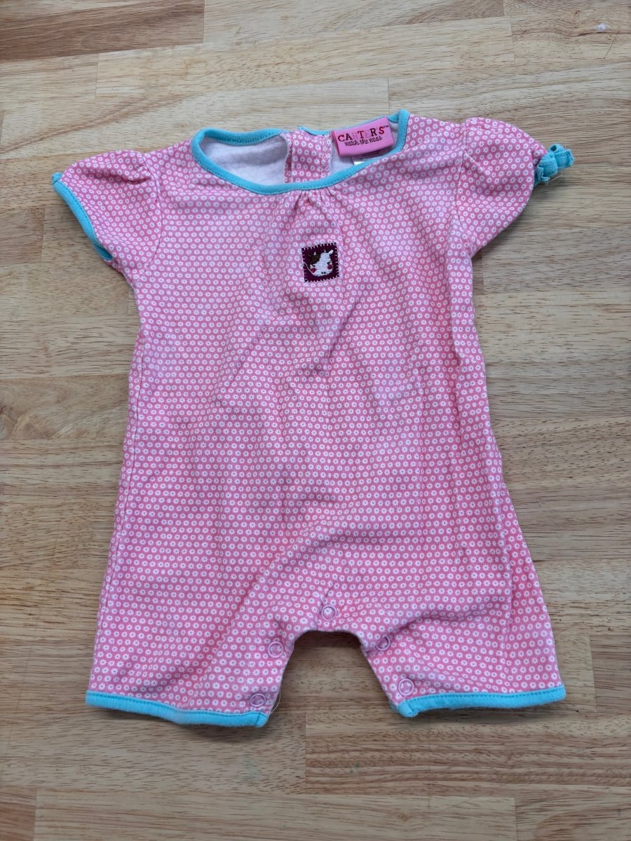Carter’s 3–6M Romper - Floral Polka Dot - Nest and Sprout - Consignment
